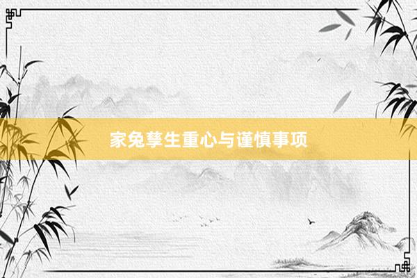 家兔孳生重心与谨慎事项